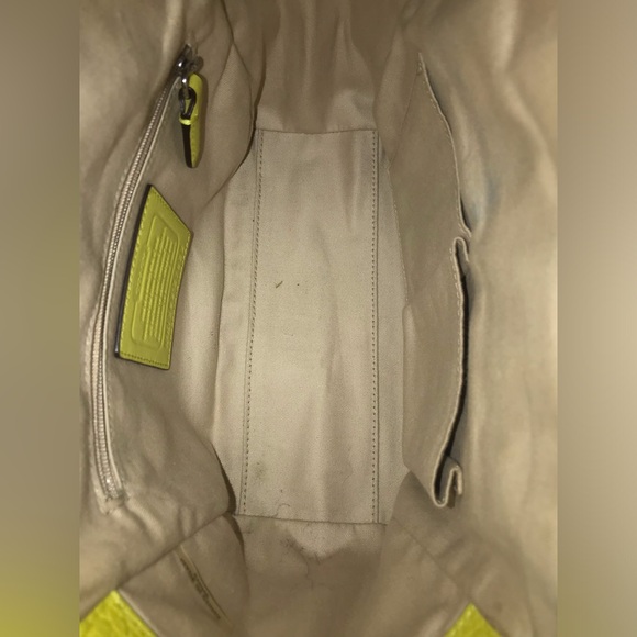 Coach Mini Riley Carryall Crossbody Bag. Vibrant Yellow - Picture 6 of 15